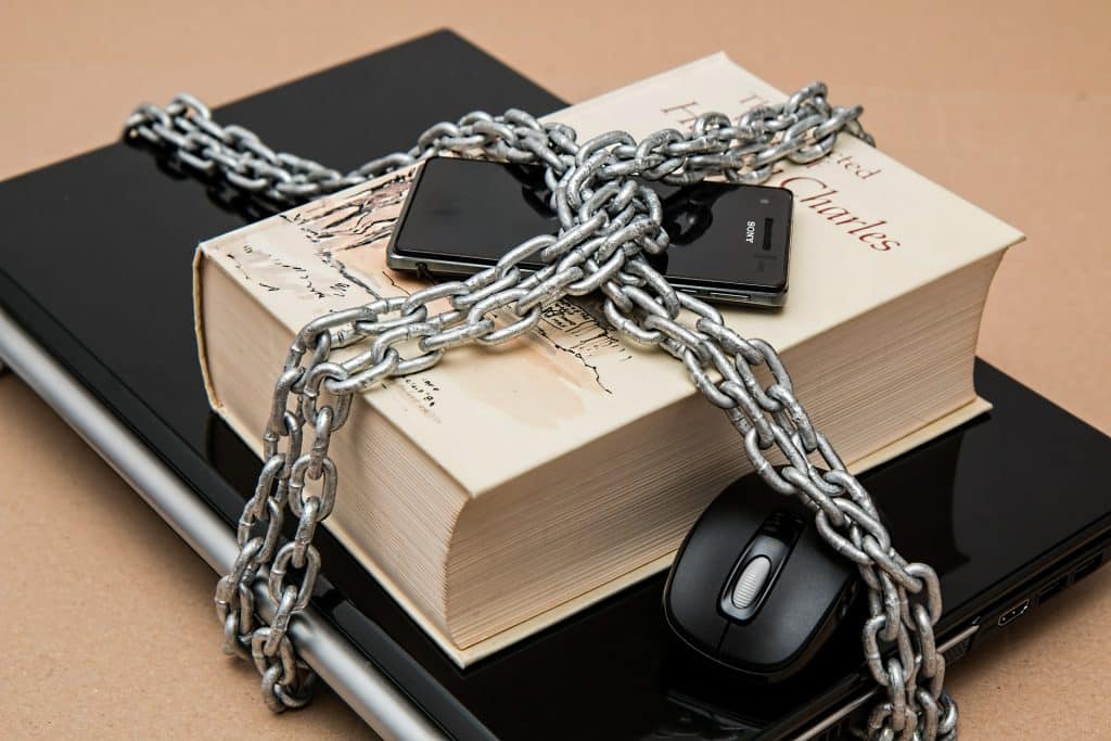 Candado de seguridad sobre datos informáticos