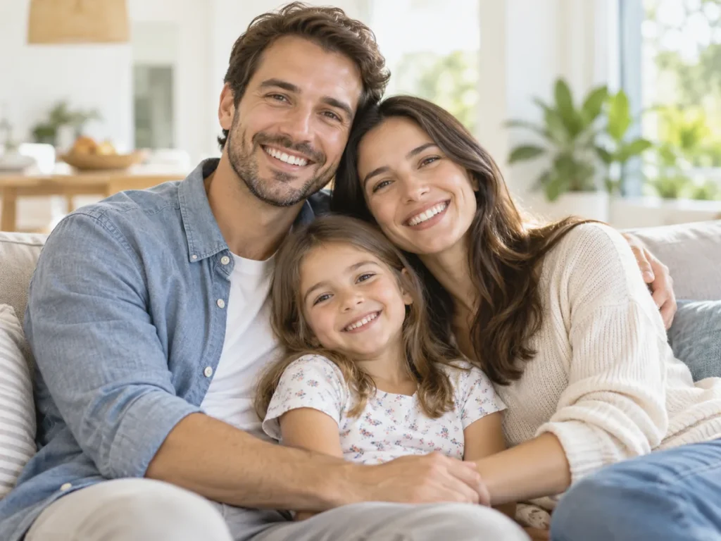 Familia disfrutando de bienestar y tranquilidad con su seguro de salud