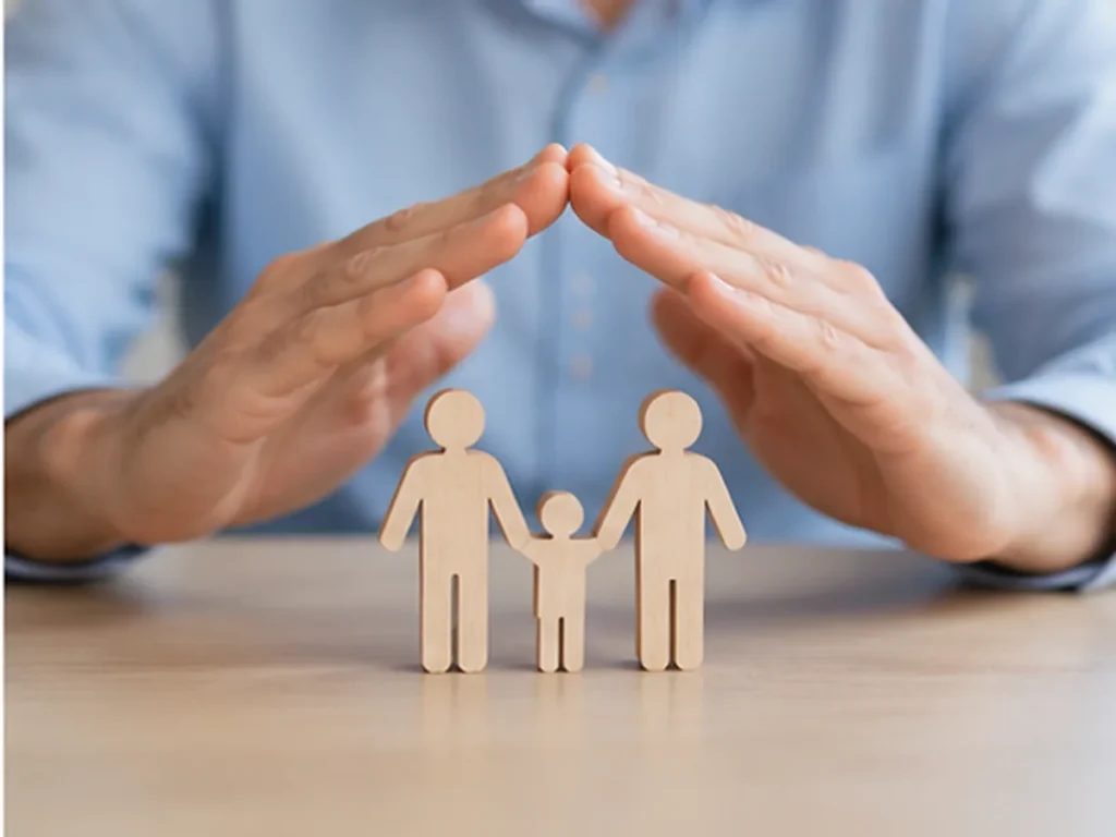 Concepte de protecció familiar associat a un segur de vida